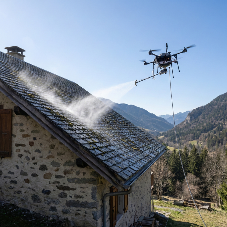 Nettoyage/démoussage de toiture