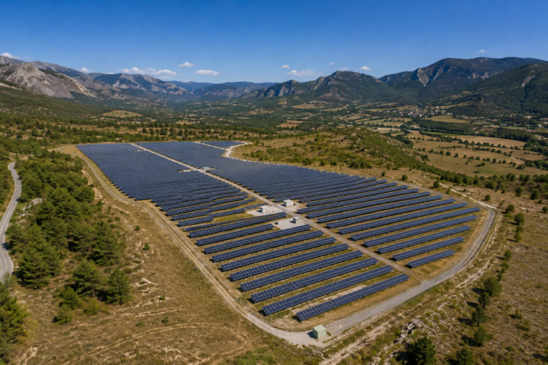DroneCleanTech Nettoyage Panneaux Photovoltaïques Champ De Panneaux